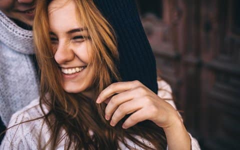 Girl with gum disease near Rye, New Hampshire.